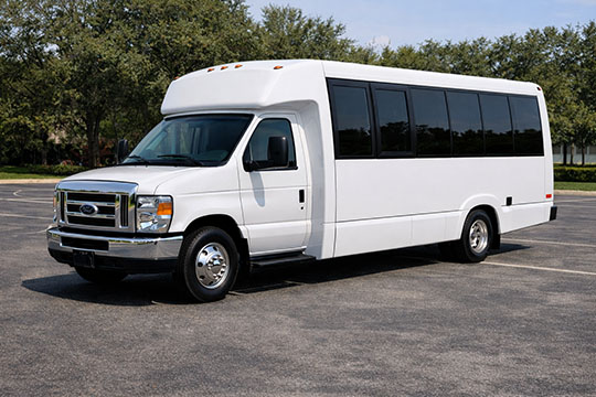 18-passenger minibus available for charter in Lemoore, CA